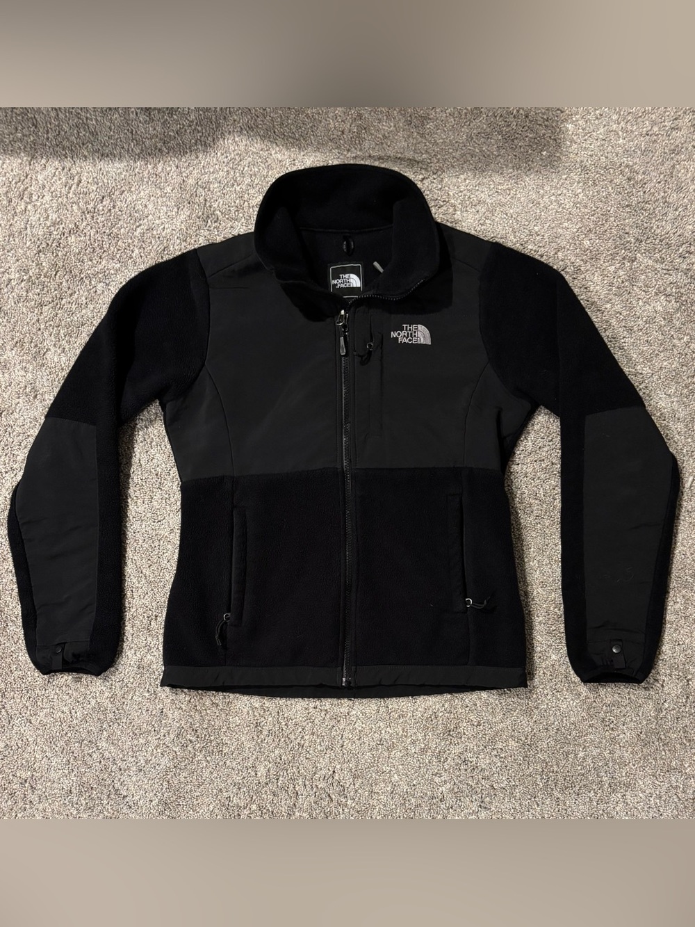 Vintage The North Face Denali Fleece Womens Black Full Zip Jacket Sz Small Retro